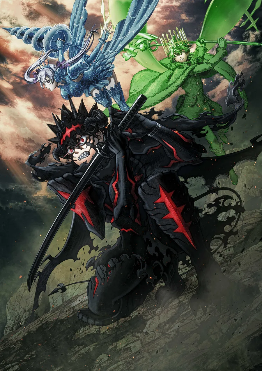 Official Black Clover 2nd Season key visual showing Asta, Noelle and Yuno in combat poses.
