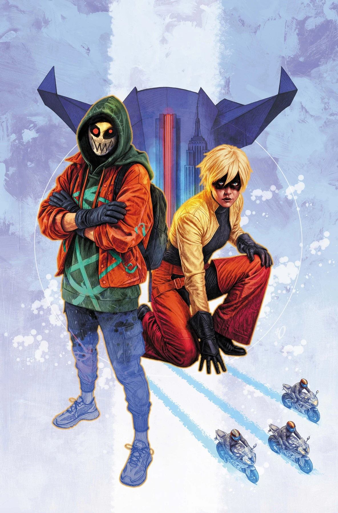 Anarky and another Gotham street-level character appear on Ariel Olivetti's cover for Gangs of Gotham #1.