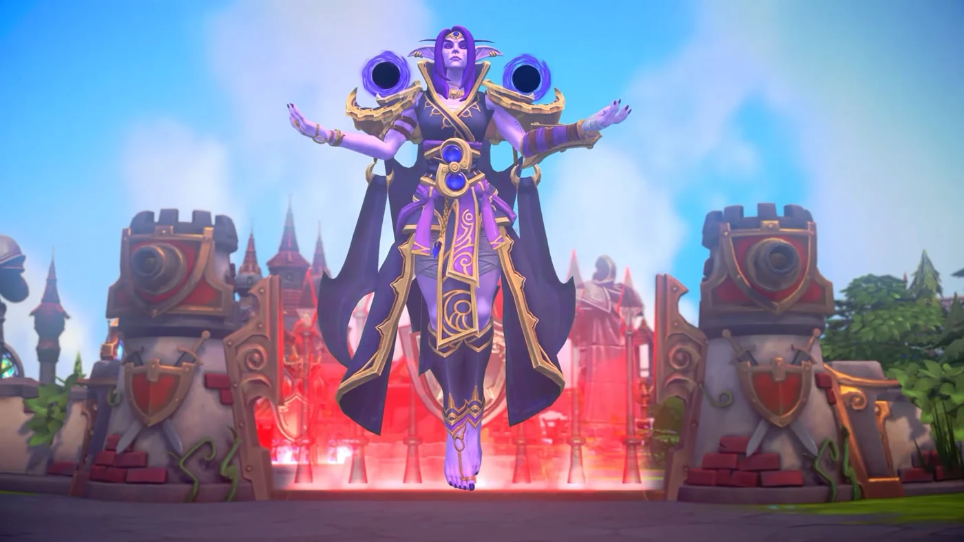 A moment from the BlizzCon 2026 Opening Ceremony broadcast, where Blizzard revealed news across World of Warcraft, Diablo, Hearthstone, Overwatch and Heroes of the Storm.