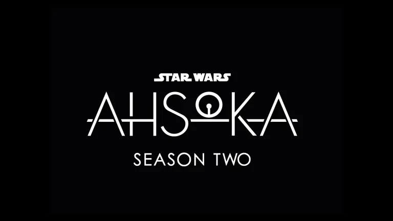 Official Star Wars: Ahsoka Season Two logo in white on black.